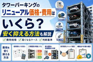 タワーパーキングのリニューアル価格・費用はいくら？安く抑える方法も解説