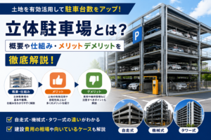 立体駐車場とは？概要や仕組み・メリットデメリットを徹底解説